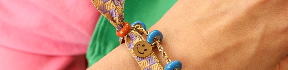 Nouveau!  Perles stoppeur avec &eacute;mail aux couleurs vives