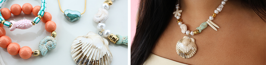 Nouvelle collection de perles en c&eacute;ramique grecque