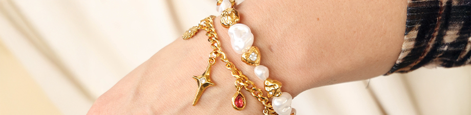 Nouvelle s&eacute;rie de perles et breloques en acier inoxydable