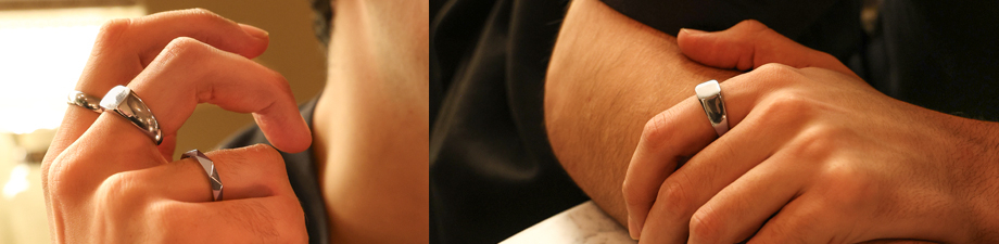 Nouvelle s&eacute;rie de bagues en acier inoxydable pour homme