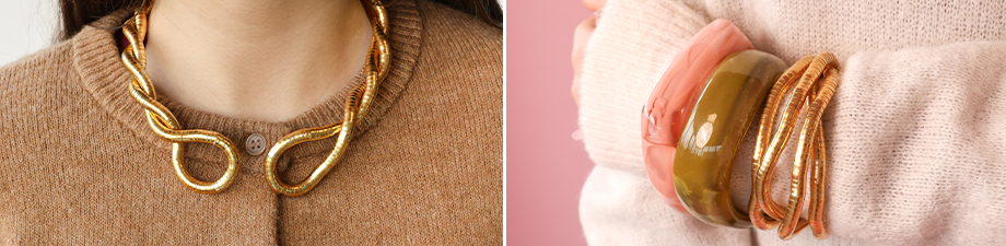 Nouveaux colliers serpentine flexibles