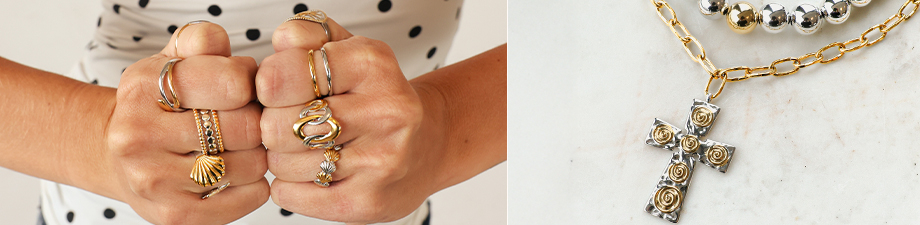 Nouvelle s&eacute;rie de bagues et breloques en acier inoxydable