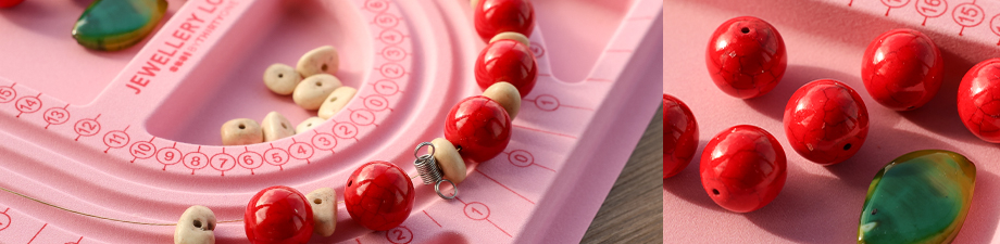 Magnifique collection de perles en c&eacute;ramique