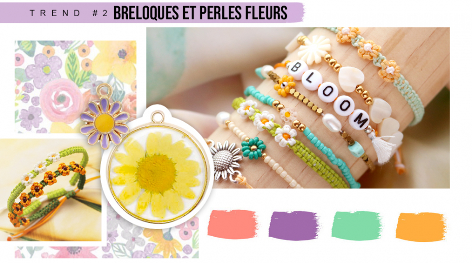 BRELOQUES ET PERLES FLEURS